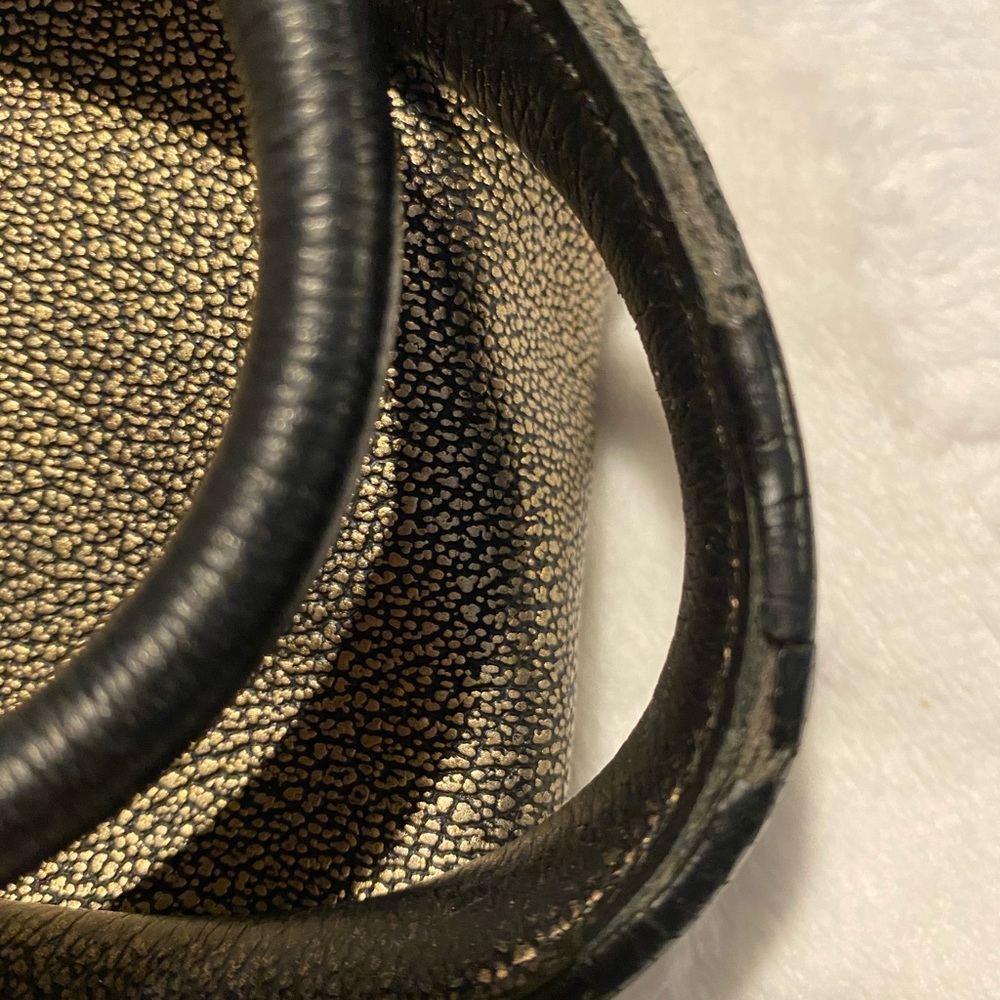 Coach Rhyder gold metallic leather satchel - Picture 3 of 16